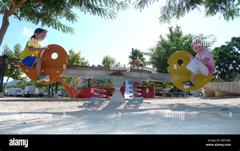boys       playground stock photo alamy