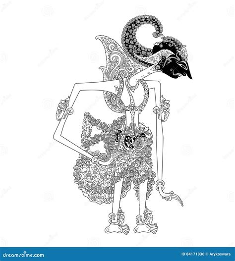 prabu citrarata stock vector illustration  krisna