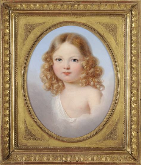 Child portrait in clouds - French school circa 1800 - Ref.106889