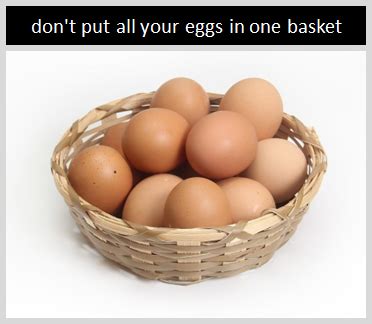 "Don't Put All Your Eggs in One Basket" | Origin and Meaning