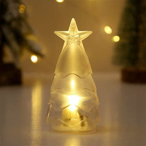 RKZDSR Christmas Decor-Christmas Tree Transparent Night Light,Decorate Christmas Tree With Small ...