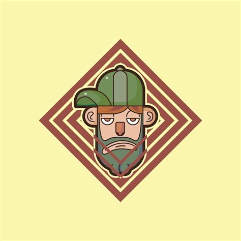 premium vector illustration   persons head   hat