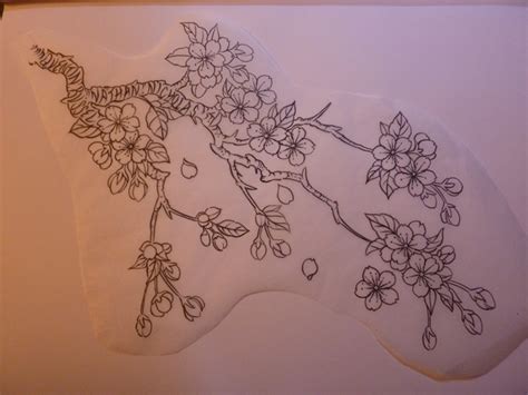 Cherry Blossom Branch Sketch at PaintingValley.com | Explore collection ...