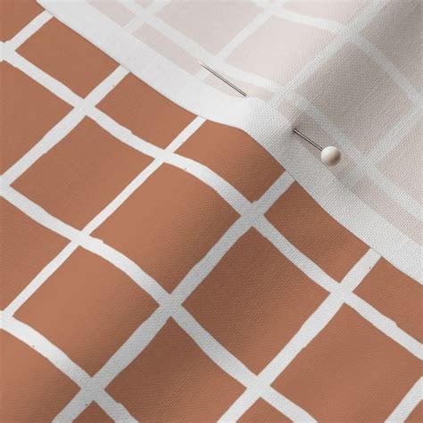 abstract grid pattern  desert sand  fabric spoonflower