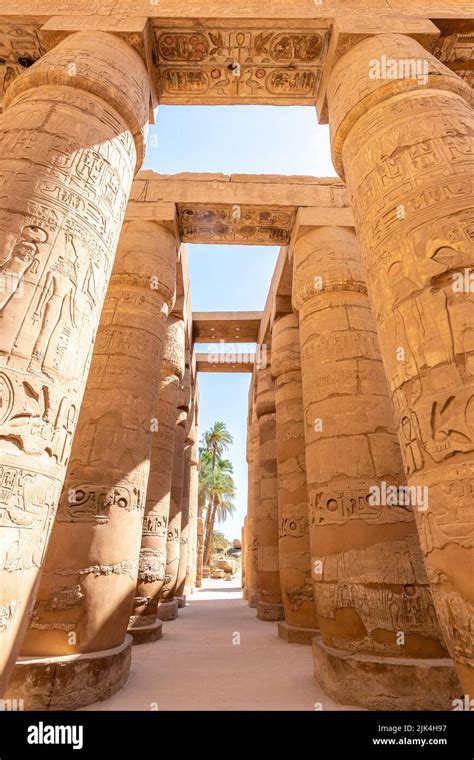 karnak temple luxor egypt july    great hypostyle hall