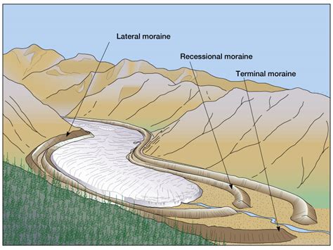 Lateral Moraine Diagram