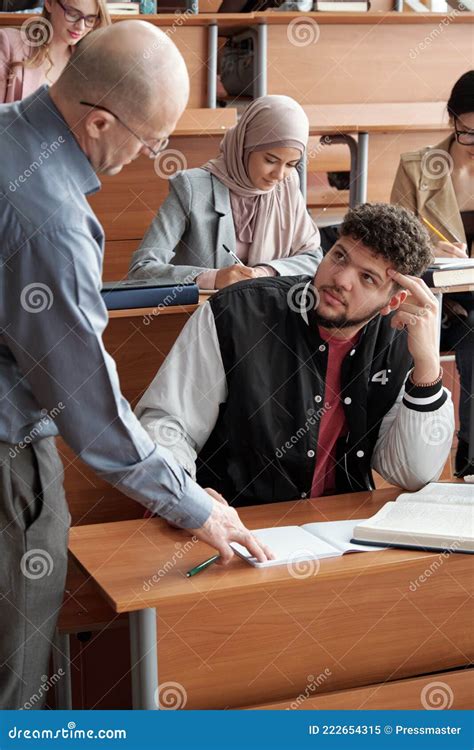 student    teacher  consultation stock image image