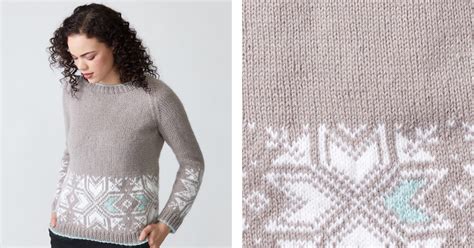 Snowflake Knitted Sweater [FREE Knitting Pattern]