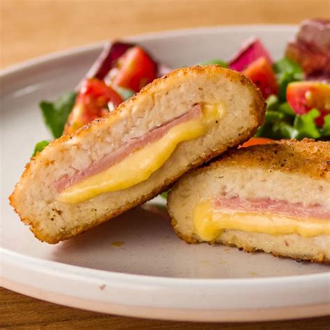 Empanado De Presunto E Queijo - Receita de Empanado de presunto e queijo acompanhado de salada ...