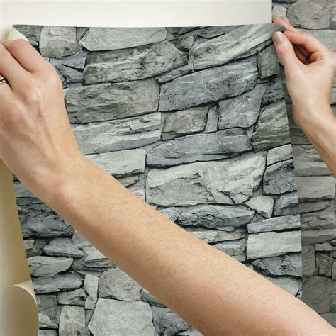 Stone Peel and Stick Wallpaper – RoomMates Decor