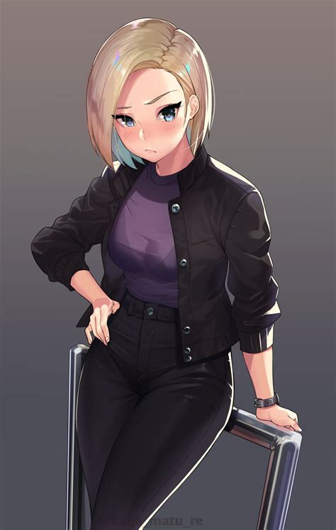 android 18 (dragon ball and 1 more) drawn by kagematsuri | Danbooru
