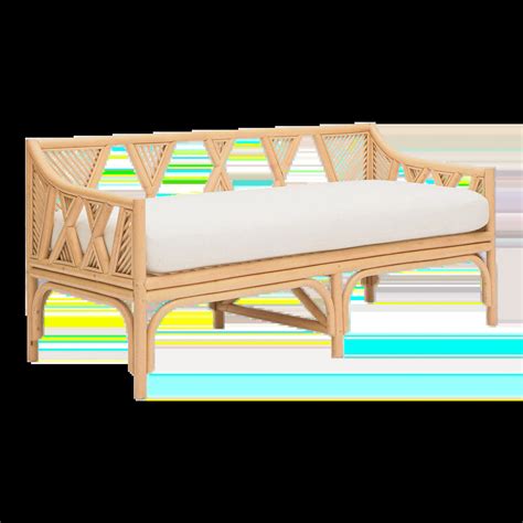 Jayla Natural Rattan Bench | Chairish