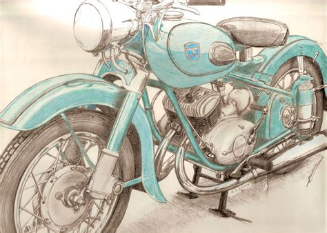 motorcycle drawings easy 11
