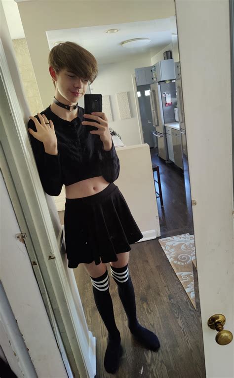 these thigh highs are shorter than i had liked but oh well : r/femboy