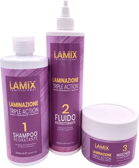 KIT laminazione capelli professionale LAMIX Triple Action capelli