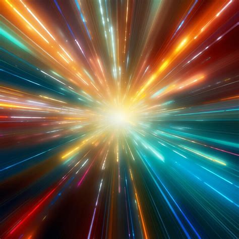 abstract light rays pattern premium ai generated image