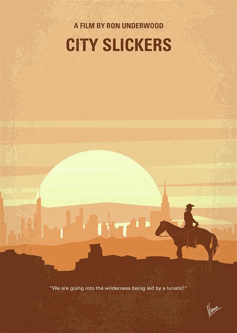 No821 My City Slickers minimal movie poster Digital Art by Chungkong Art - Fine Art America