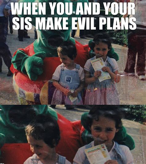 Evil Sister Memes 23 Funny Sibling Memes To Showcase That Loving