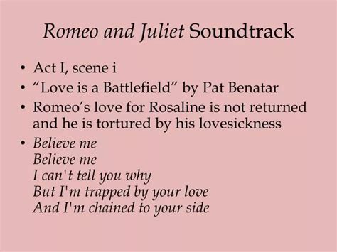 PPT - Romeo and Juliet Soundtrack PowerPoint Presentation, free ...