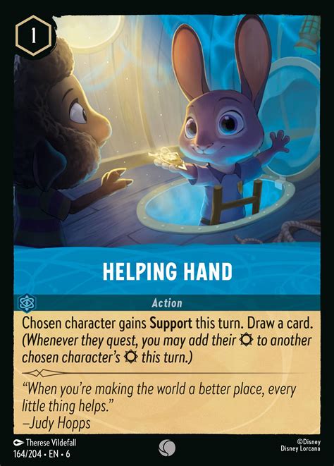 Helping Hand Lorcana Card | inkDecks.com