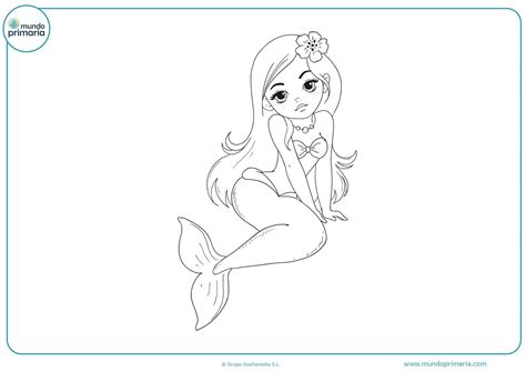 Dibujos de Sirenas para Colorear e Imprimir Gratis