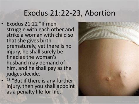 Exodus 21, abortion, god's redemption, six years, slaves, slavery, co…