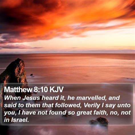 Matthew 8:10 KJV Bible Verse Images