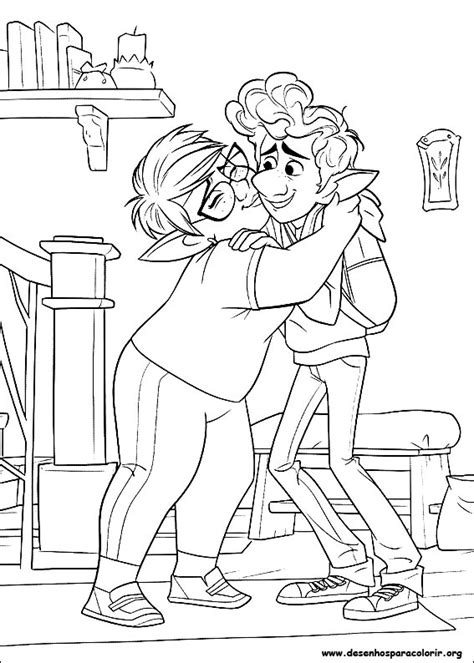 Desenho De Dois Irmãos - Desenho para colorir de Dois Irmãos: Uma Jornada Fantástica