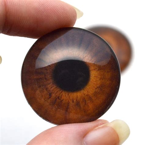 Medium Brown Human Inspired Glass Eyes – Handmade Glass Eyes