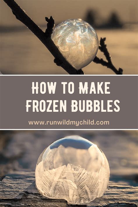 Winter Science Experiment for Kids: How to Make Frozen Bubbles