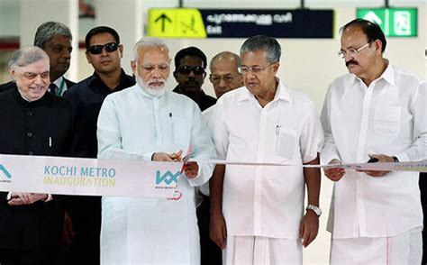pm modi inaugurates kochi metro rail photogallery etimes