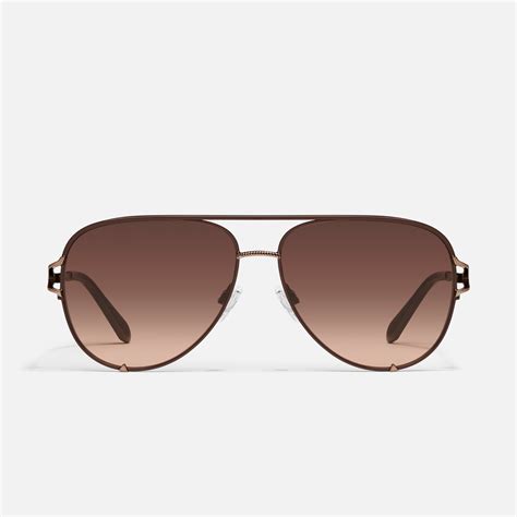 HIGH KEY TWIST Metal Aviator Sunglasses – Quay