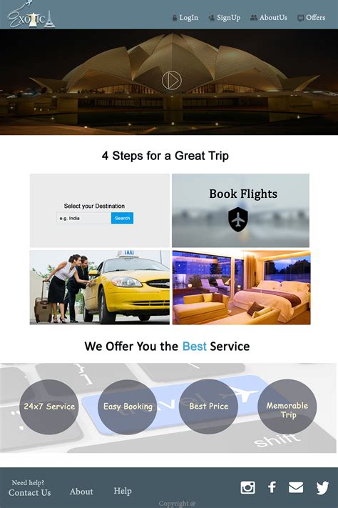 Exotica(Travel & Tour) on Behance