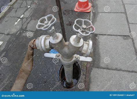 Main Water Pipe, Repair and Maintenance Stock Photo - Image of leak ...