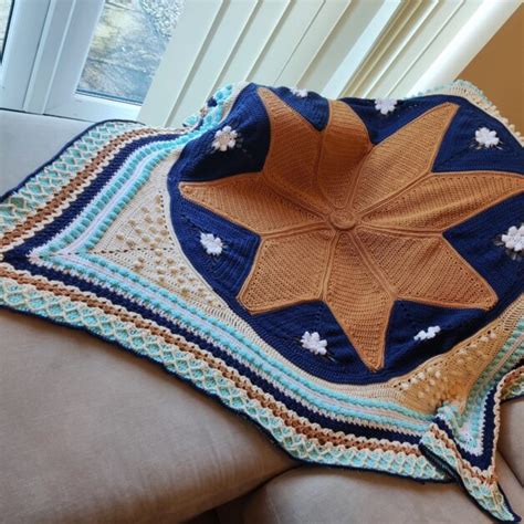 Easy Crochet Throw Blanket Pattern - Fosbas Designs