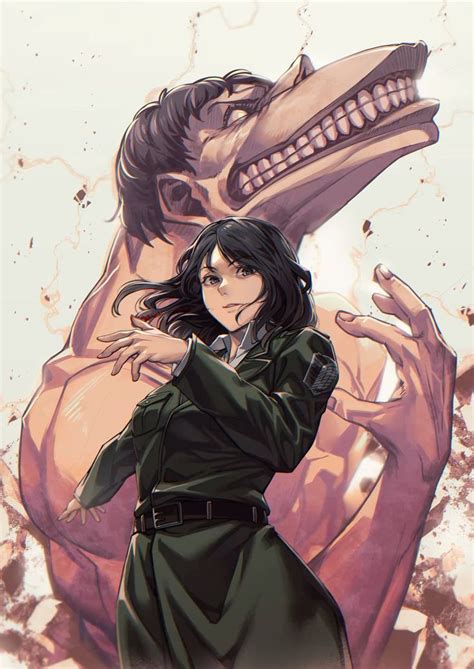 pin  dolores romero  anime   attack  titan comic attack