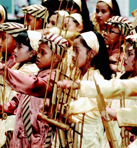 indonesia art  culture angklung soars