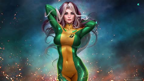 HD wallpaper: art, x-men, Marvel, Rogue | Wallpaper Flare