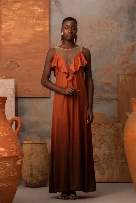 terracotta dress