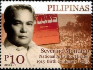 stamp severino montano playwright philippinesnational artist birth