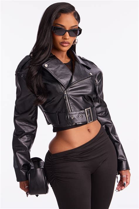 Truth Or Dare Cropped Faux Leather Moto Jacket - Black | Fashion Nova