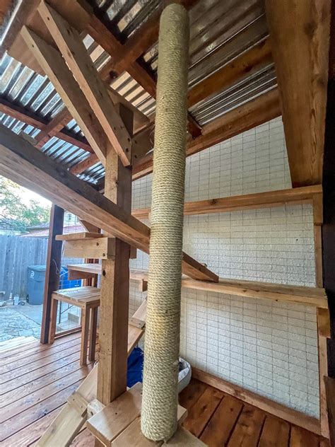 Outdoor Cat Scratching Post | Catio Upgrades