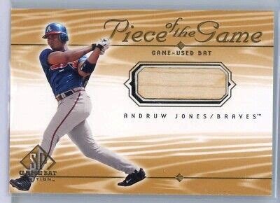 (1) Andruw Jones 2000 Upper Deck Piece of the Game Used Bat BRAVES | eBay