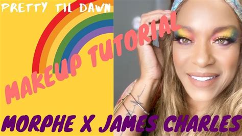 Rainbow Makeup Tutorial using Morphe X James Charles | James charles ...