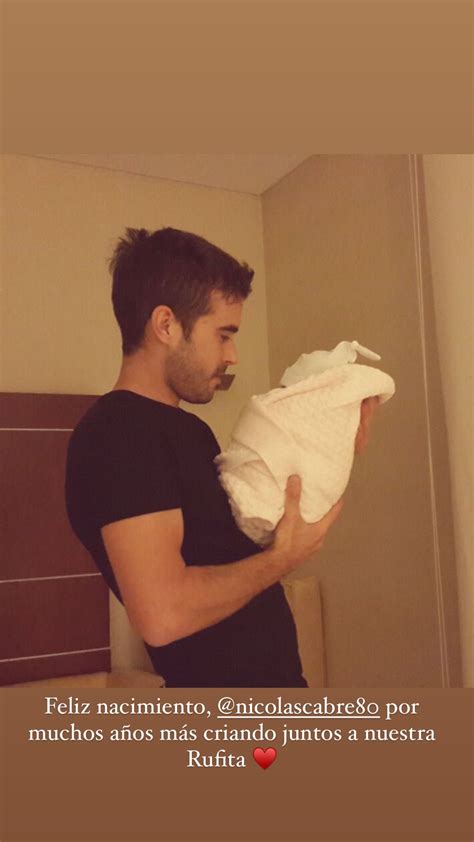 La China Suárez compartió una foto inédita de Nicolás Cabré con Rufina