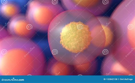 Abstract Microbiology Background with Cells Stock Illustration ...