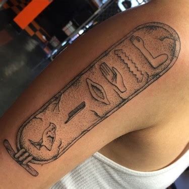 Hieroglyphics Egyptian Tattoo Idea