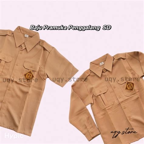 jual baju seragam pramuka penggalang sekolah sd panjang pendek putra
