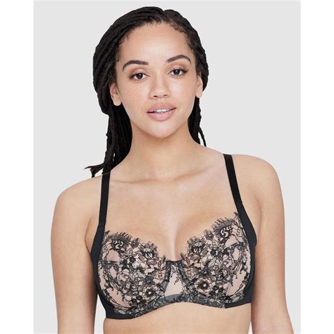 Buy Skarlett Blue Entice Fuller Bust Sheer Lace Bra with Side Support