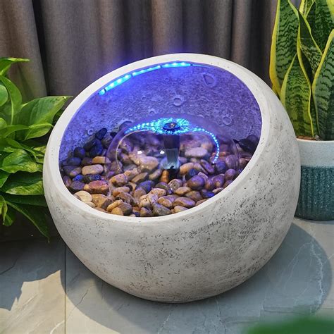 Amazon.com : 15 Inch Elegant Globe Water Fountains Simulate Moon